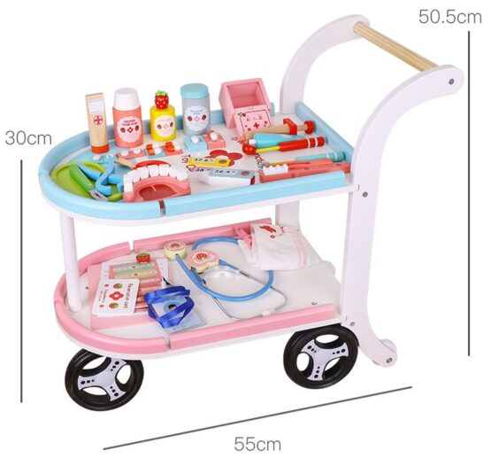 Jucarie carucior medical clinica strawberry set complet spital jucarie4-Jucarii de tras si impins