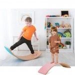 Placa de echilibru din lemn Balance Board colorata