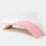 Placa echilibru roz lemn balance board2-Jucarii din Lemn si Montessori