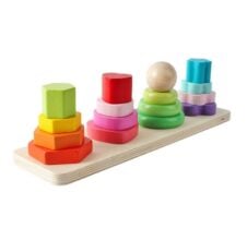 Set 4 Mini-Turnulete Rainbow Stivuire culori