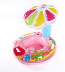 Colac de inot bebe cu acoperis Protectie solara Flower - HAM BEBE