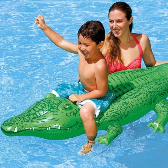 Crocodil gonflabil Intex saltea - pluta apa copii