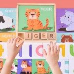 Joc puzzle cu litere formam cuvinte2-Puzzle Copii