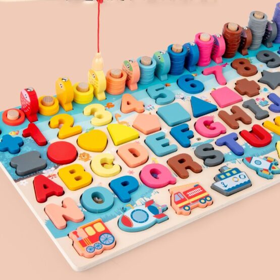 Jucarie educativa logaritmica Traffic Board 7 in 1 - HAM BEBE