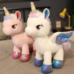 Unicorn jucarie din plus Glitter Wings - HAM BEBE