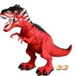 Dinozaur de jucarie care scoate flacari fum rosu Dino Valley - HAM BEBE