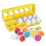 Oua de potrivit matching eggs joc montessori asociere cifre oua puzzle3-Jucarii din Lemn si Montessori