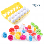 Oua de potrivit matching eggs joc montessori asociere cifre oua puzzle4-Jucarii din Lemn si Montessori