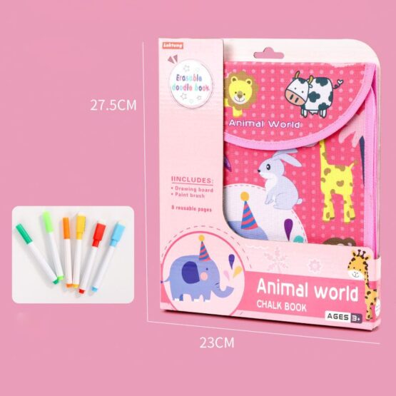 Carte colorat reutilizabila Magic Draw Chalk Book - HAM BEBE