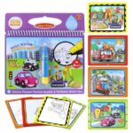 Carte colorat cu apa - Cartea Magica - Dinozauri - HAM BEBE