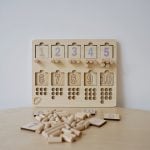 Puzzle din lemn cifre asocieri cu pini numaram cu smart squirrel2-Jucarii din Lemn si Montessori