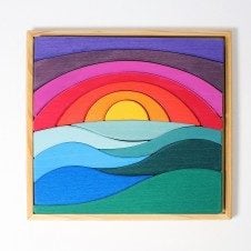 Cuburi lemn masiv rainbow sunset2-Jucarii din Lemn si Montessori