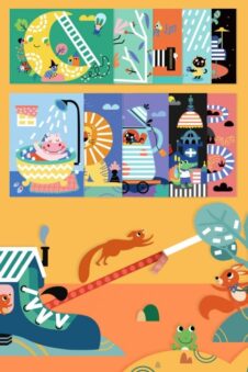 Joc creativ imbraca personajul cu banda adeziva decorativa mideer tape activity book3-Jucarii Creativitate