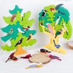 Puzzle 3d cu copac cu pasari joc din lemn educativ5-Jucarii din Lemn si Montessori