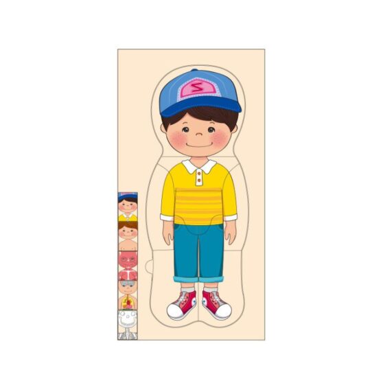 Joc educativ Puzzle in straturi Anatomia Umana - HAM BEBE
