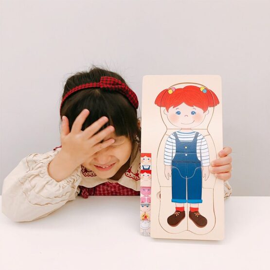 Joc educativ Puzzle in straturi Anatomia Umana - HAM BEBE