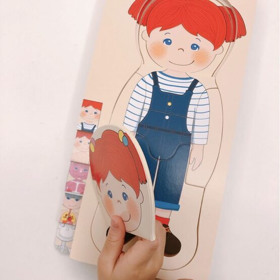 Joc educativ Puzzle in straturi Anatomia Umana - HAM BEBE