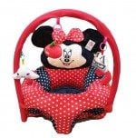 Scaunel bebe din plus cu arcada cu jucarii Minnie Mouse Rosu - HAM BEBE