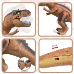 Jucarie Dinozaur T-Rex cu telecomanda si lumini Maro - HAM BEBE