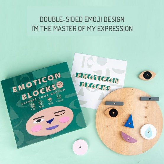 Placa activitati emotii cu piese mobile3-Jucarii din Lemn si Montessori