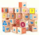Cuburi abc cu litere si cifre din lemn goodcow-Jucarii din Lemn si Montessori