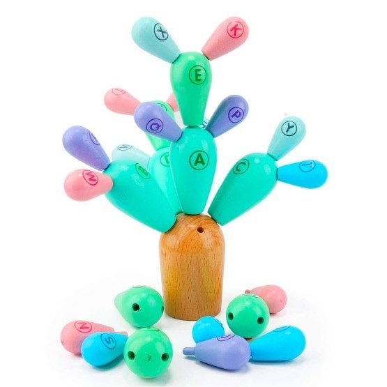 joc cactus in echilibru jucarie educativa pastel21