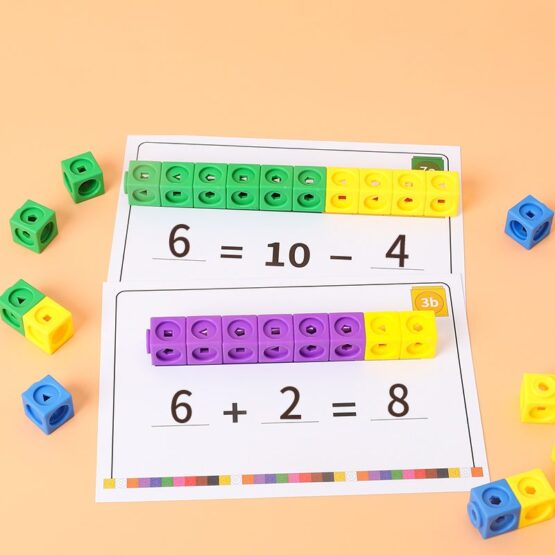 Joc stem cuburi matematice math link cubes5-Cuburi constructie