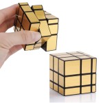Cub rubik magic mirror 3 layer auriu3-Jocuri Inteligenta