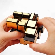 Cub rubik magic mirror 3 layer auriu5-Jocuri Inteligenta