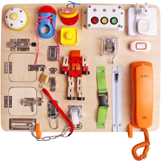 Busy Board Placa activitati Montessori Orange 21 - HAM BEBE