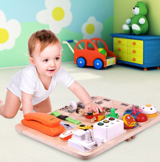 Busy Board Placa activitati Montessori Orange 21 - HAM BEBE
