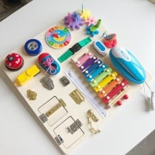 Busy board activitati montessori cu xilofon4-Jucarii din Lemn si Montessori