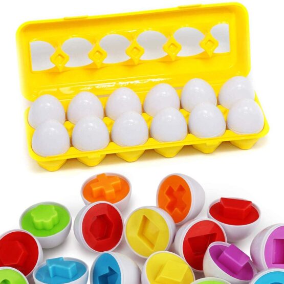 Joc Asocieri Matching eggs - Potriveste oua cu forme geometrice - HAM BEBE