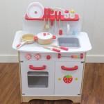 Set bucatarie de jucarie si frigider jumbo deluxe kitchen white strawberry3-Jucarii din Lemn si Montessori