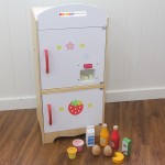 Set bucatarie de jucarie si frigider jumbo deluxe kitchen white strawberry5-Jucarii din Lemn si Montessori