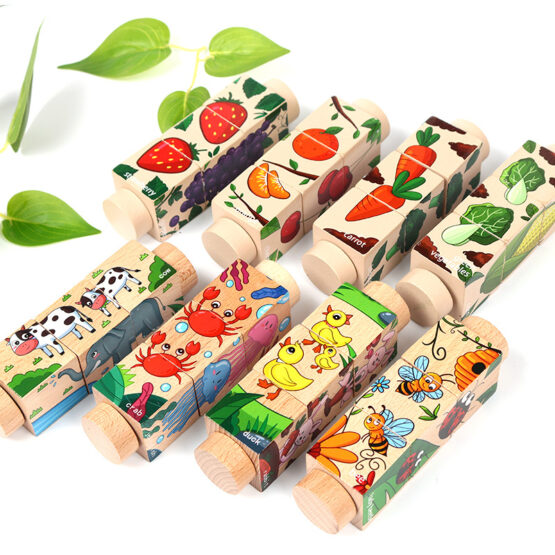Set Cuburi puzzle rotative Rotating Jigsaw - HAM BEBE