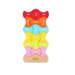 Turn rainbow stivuire puzzle culori2-Jucarii din Lemn si Montessori