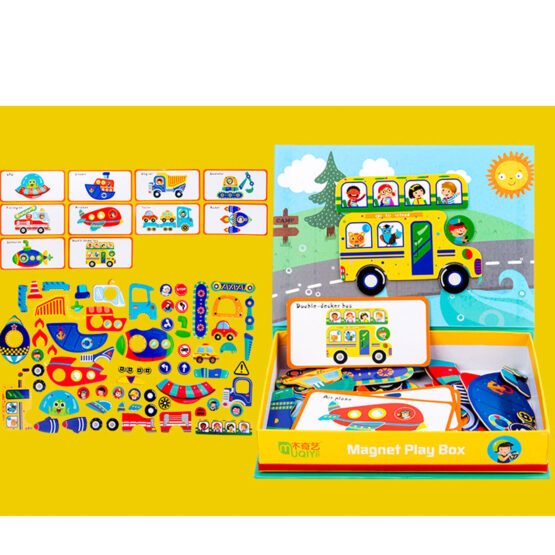 Carte magnetica Vehicule Magentic Play Box - HAM BEBE