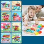 Joc de indemanare motricitate sortare culori advanced clip beads124-Jucarii din Lemn si Montessori