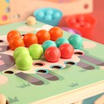Joc de indemanare motricitate sortare culori advanced clip beads41-Jucarii din Lemn si Montessori