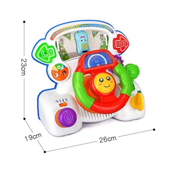 Volan de jucarie interactiv cu lumini si melodii - HAM BEBE