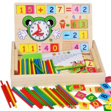 Joc educativ cu tablita si betisoare matematica distractiva1-Jucarii din Lemn si Montessori