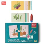 Puzzle de colorat cu apa - set 16 puzzle din doua piese mari Babycare - HAM BEBE