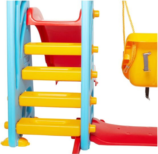 Tobogan copii cu leagan si cos de baschet pilsan toys3-Casute de joaca si Tobogane copii