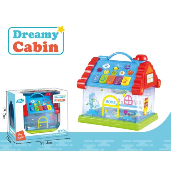 Casuta jucarie interactiva cu lumini si melodii dreamy cabin lampa muzicala12-Lampi de veghe