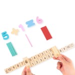 Joc lemn matematica cu betisoare i love math4-Jucarii din Lemn si Montessori