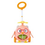 Jucarie de impins interactiva pentru bebe Bufnita Elicopter Funny - HAM BEBE