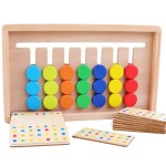 Jucarie lemn labirint asociere culori cu 7 randuri4-Jucarii din Lemn si Montessori