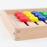 Jucarie lemn labirint asociere culori cu 7 randuri5-Jucarii din Lemn si Montessori