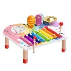 Masuta muzicala copii activitati jucarii instrumente muzicale kidus percussion table1-Jucarii din Lemn si Montessori